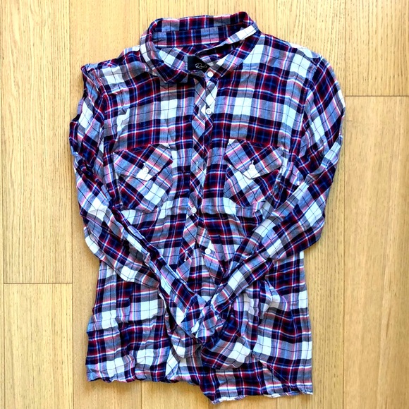 Rails Plaid Soft Button Down Shirt Sz M! - Picture 1 of 4
